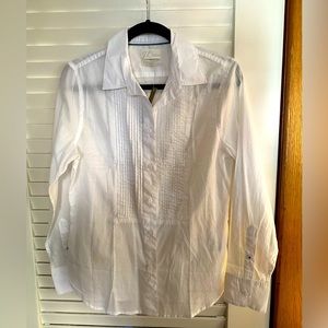 NWT J. Crew Slim-Fit Cotton Voile Tuxedo Shirt